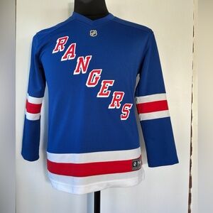 New York Rangers Mika Zibanejad Autographed Youth Jersey L/XL Adult Small